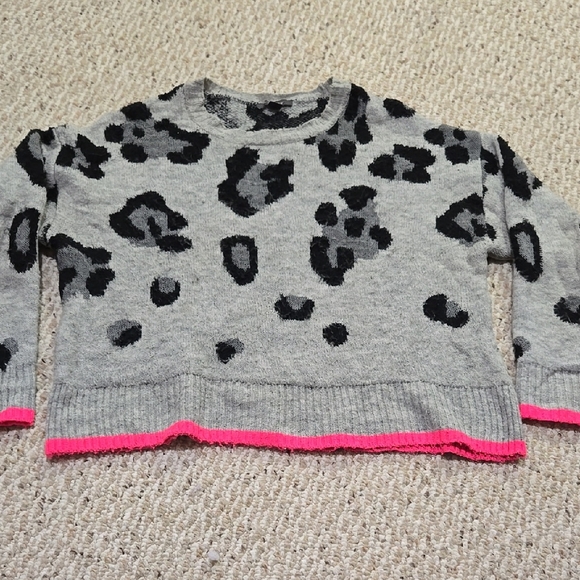 Primark Grey and Black Leopard-Pattern Knit Sweater - Picture 3 of 12